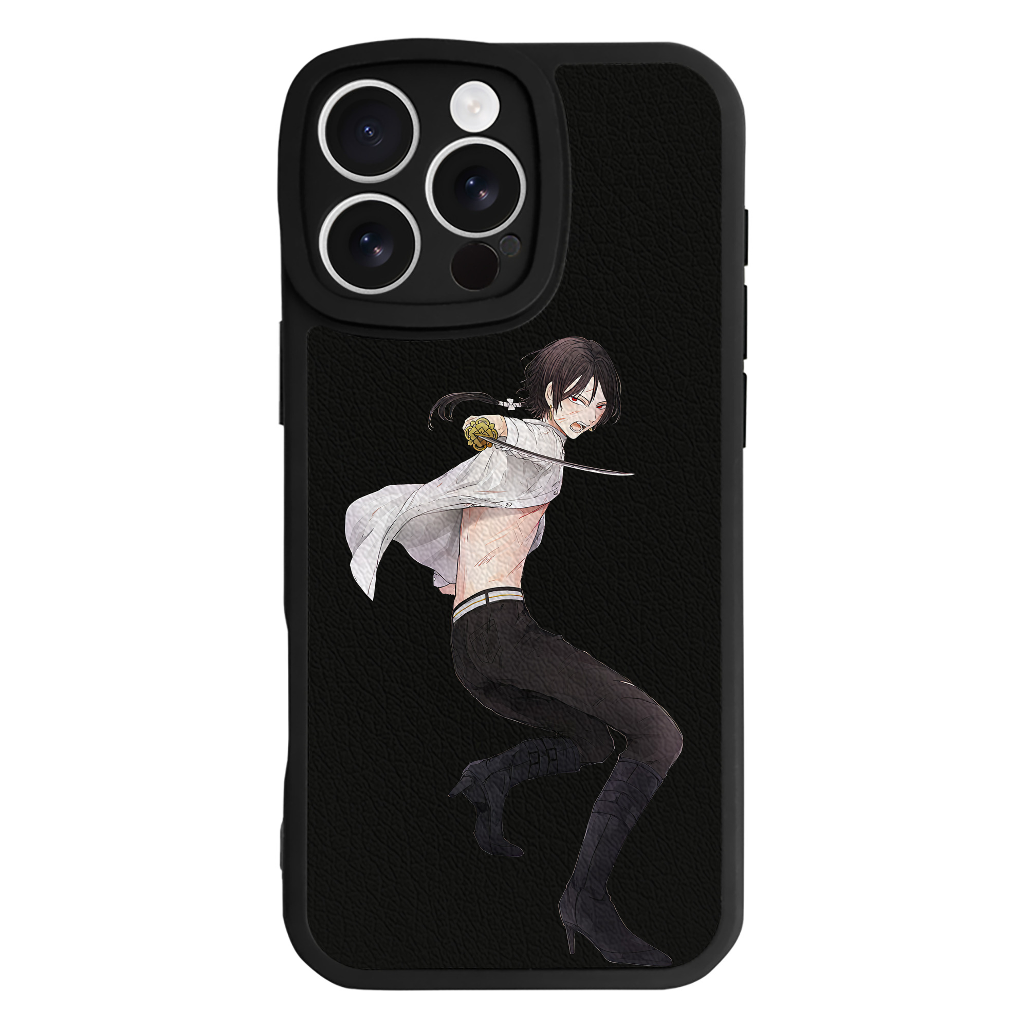 （画像用） 刀剣乱舞 Touken Ranbu 【iPhone 16シリーズ対応】シリコンスマホケース（レザー調） 材質：シリコン